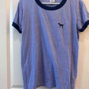 Purple Ringer T-Shirt with PINK Dog Logo